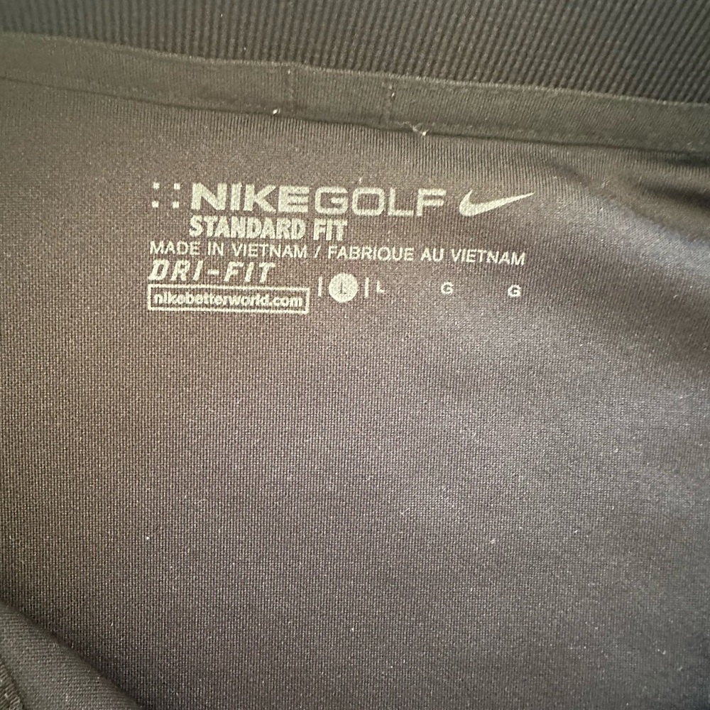 Nike Golf Black Dri-Fit Shirt - M - Picture 3 of 3